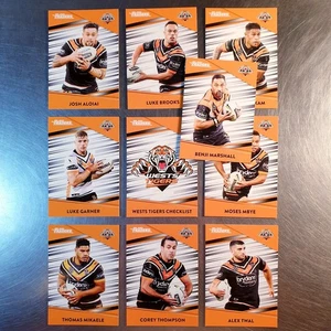 2020 NRL Traders Base Team Set (10 Cards) Wests Tigers - Picture 1 of 3