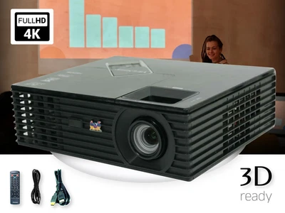 ViewSonic PJD7820HD DLP Projector for Distance Learning 3000 Lumens 4K w/Kit 🎓 - Image 1 of 4