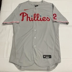 Nike Authentic Philadelphia Phillies #22 MLB Baseball Jersey Grey Road 48 - Picture 1 of 7