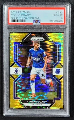 CONOR COADY 2022 PRIZM P/L GOLD PULSAR PRIZM PSA 8+ SHARP ULTRA RARE SERIAL /10 - Image 1 of 3