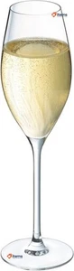 Cristal D'arques Paris Swirly Collection 6 Flutes 24cl Transparent/Green - Picture 1 of 5