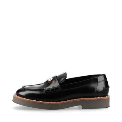 Miu Miu Leather Loafer 37 1/2 Ladies' Black Coin penny loafers - Image 1 of 4