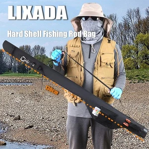 LIXADA Sac Canne à Pêche 130cm Portable Canne à Pêche Moulinet Housse de Protection K5G9 - Photo 1/19