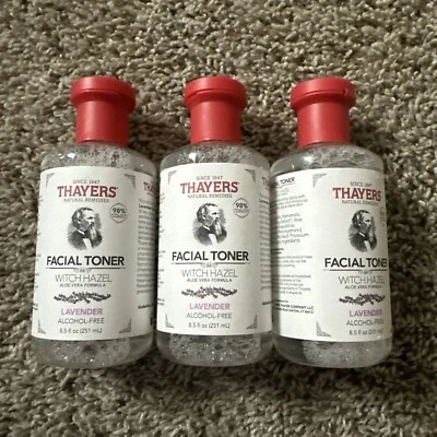 Tónico facial Thayers bruja hamamelis aloe vera fórmula lavanda 8,5 fl oz *LOTE DE 3 Foto 1 de 3