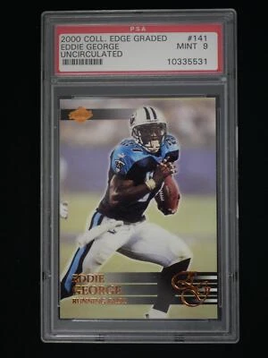 2000 Collector's Edge EG #141 Eddie George Uncirculated PSA 9 - Image 1 of 2