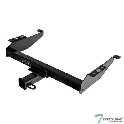 Topline For 1988-2000 Chevy C10 C-Series Class 3 Trailer Hitch Receiver 2" - Blk Foto 1 de 4
