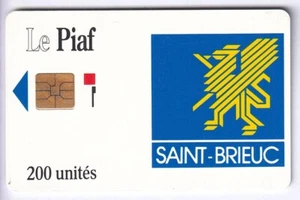 PIAF PARKING CARTE / CARD .. SAINT BRIEUC 200U SO3 BLASON 91 1.000EX. CHIP/PUCE - Imagen 1 de 2