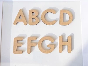 MDF Wooden Letters Custom Cut Letters Names Words Price per Letter 5 10 15 20CM - Picture 1 of 8