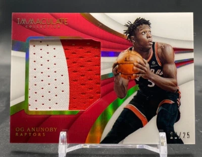 2017-18 OG Anunoby Immaculate Rookie Patch 22/25 Game Player Worn SSP #MM-OGA - Image 1 of 3