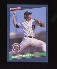 1986 DONRUSS #394 RANDY O'NEAL ROOKIE RC DETROIT TIGERS