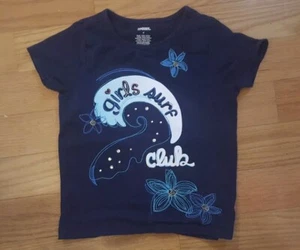 Girl Size 6 Navy Blue Gap Kids Short Sleeve Shirt - Picture 1 of 1