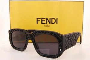 Brand New FENDI Sunglasses FE 40113I 02A Black/Dark Gray For Men Women - Picture 1 of 7