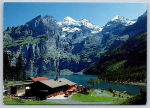 Postal - Europa Suiza Interlaken Berghaus Oeschinensee 15 - Imagen 1 de 2