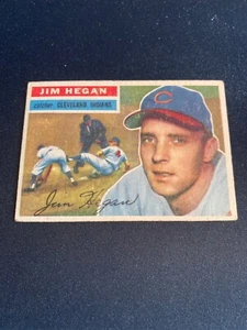 1956 TOPPS BASEBALL #48 JIM HEGAN!! WHITE BACK!! $1 SHIPPING!! - Picture 1 of 2