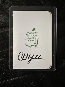 Phil Mickelson  Autopen Signed  Masters Augusta National Scorecard #8 “READ* - Picture 1 of 2