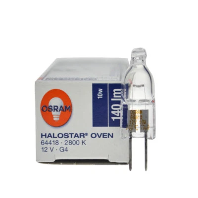 OSRAM Halostar Oven 64418 2800K 12V10W G4 Backofen 300° Steaming Oven Light Bulb - Image 1 of 3