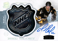 2014-15 Upper Deck The Cup Mario Lemieux NHL Shield Auto Card #G-ML 06/10