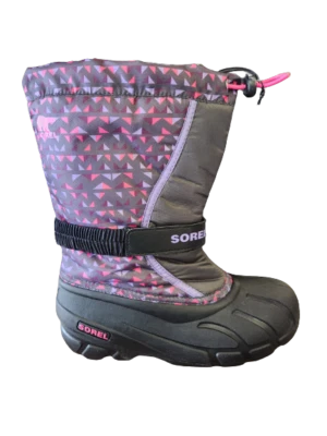 NUEVO Sorel Flurry Gris Oscuro con Rosa Juvenil Impermeable 1888091-089 Todas las Tallas Foto 1 de 2