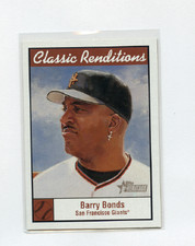 2001 TOPPS HERITAGE CLASSIC RENDITIONS # CR3 BARRY BONDS , GIANTS 