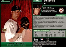 2006 Bowman Draft Picks & Prospects #BDP22 Jon Lester