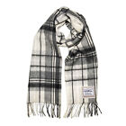 Heritage Traditions Brushed Woollen Scarf, Black & White Colour
