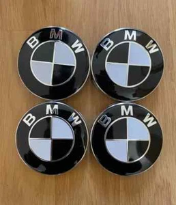 FAST DELIVERY B M W ALLOY WHEEL CENTRE HUB CAPS E30,E36,E46,E92 68mm 1/3/5/6/7 - Picture 1 of 4