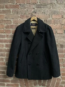 J.Crew Men’s Bayswater Pea Coat, Size Small, Gray 100% Wool HO10 - Picture 1 of 12