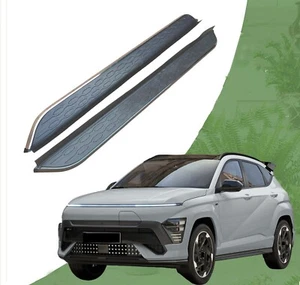 2PCS Running Board fits for Hyundai KONA 2024 2025 Side Step Nerf Bar Aluminum - Picture 1 of 13