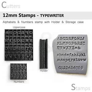 12mm (0.47 inch) Alphabet Stamps for clay, Ceramics & Pottery | TYPEWRITER - Picture 1 of 14