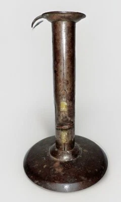 Primitive Hog Scraper Candlestick Push-Up Ejector 6 3/8” Candle Holder Antique - Image 1 of 4