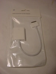 NEW - GENUINE APPLE DOCK CONNECTOR TO VGA ADAPTER A1368 - Picture 1 of 3