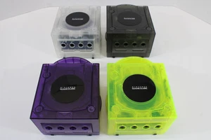 Nintendo GameCube Clear Shell US Region Console GC NTSC-U/C White LED Recapped - Picture 1 of 49