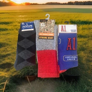 Foodie A1 Must Have 3 Pair Sox Fashion Fun Dry Crew Socks Unisex 6-12 NEW Random - Picture 1 of 4