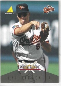 1995 National Packtime Pinnacle #10 Cal Ripken Jr HOF Baltimore Orioles