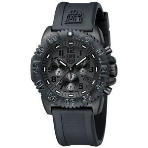 Luminox Herrenuhr Marineblau Siegel Colormark Chronograph 3080 schwarzes Armband 3081.BO - Bild 1 von 4