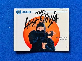 The Last Ninja NES Nintendo Manual 1990  w/ Manual Protector Bag