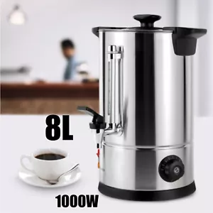 Bollitore Acqua Calda 8L Ristorazione Urna Tè Caffè Commerciale Elettrico Acciaio Inox - Foto 1 di 23