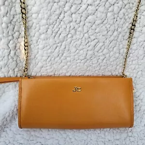 Bolso Bandolera J&C Jacky Celine Cuero Genuino Dorado Correa de Eslabones de Cadena Dorada - Imagen 1 de 13