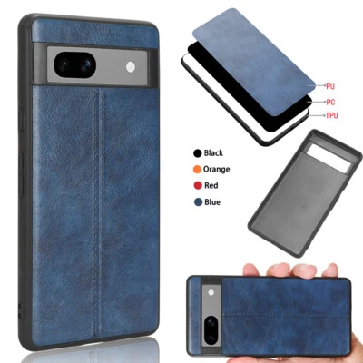 For Google Pixel 9A 8 Pro 7 6 5 4A 3 XL Shockproof Soft TPU Leather Case Cover - Image 1 of 4