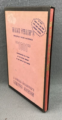 MARK TWAIN'S DELIGHTFULLY WICKED MASTERPIECE "1601"  LIMITED ED W/SLIPCASE Foto 1 de 4