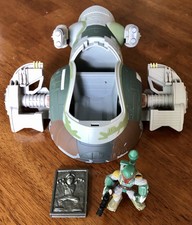 Star Wars Galactic Heroes BOBA FETT & SLAVE 1 Complete Set w/ Carbonite Han Solo