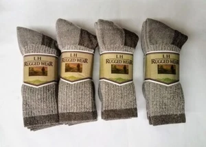 12 Paar braun melierte Wanderstiefel halbhohe Acrylmischung Socken Medium KOSTENLOSER VERSAND - Bild 1 von 4