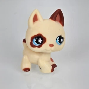Littlest Pet Shop (LPS) toy, German Shepherd Flower Shape Markings HTF #544 - Picture 1 of 6