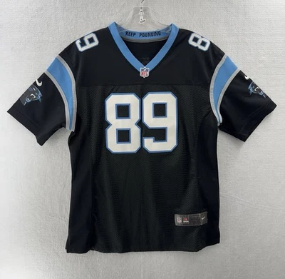 Camiseta Nike Carolina Panthers Steve Smith tamanho Youth XL azul ponto rara - Imagem 1 de 4