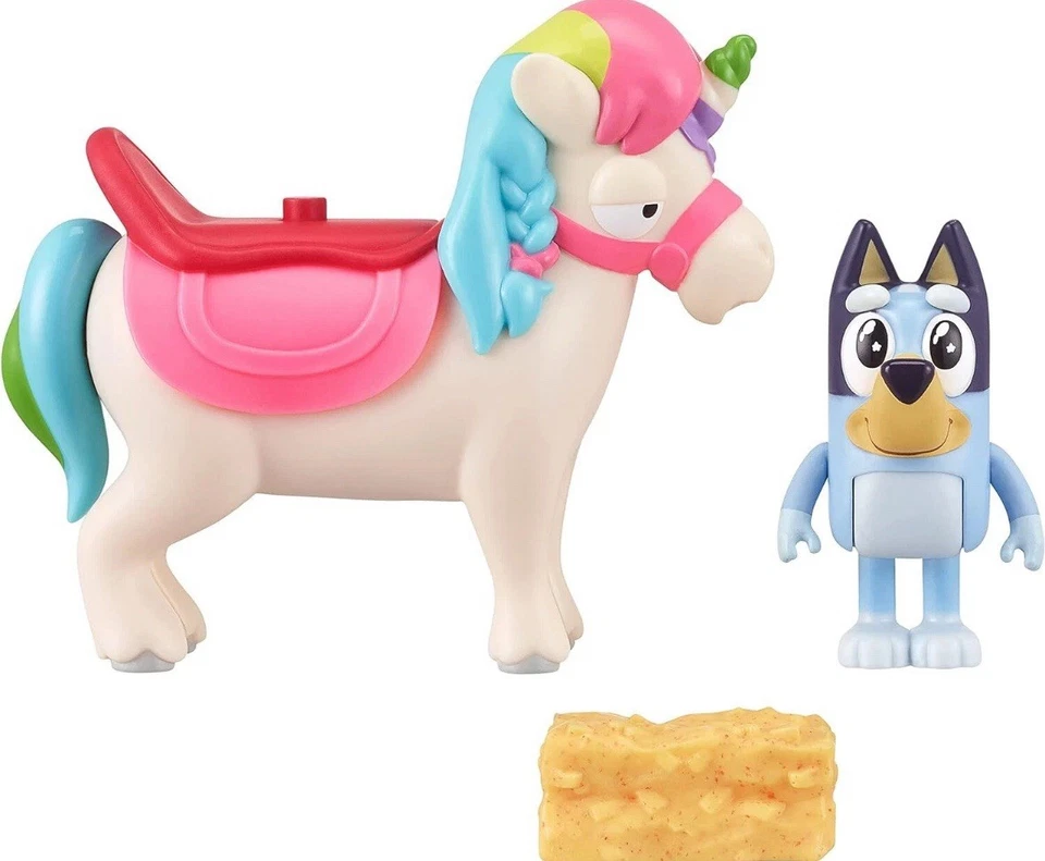 Bluey Bluey’s Unipony Ride Playset Toy Figures Accessories Set Moose Toys