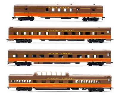 AHM/BACHMANN/MODEL POWER 'HO' GAUGE RAKE OF 4 ASSORTED ILLINOIS CENTRAL COACHES - Image 1 of 4