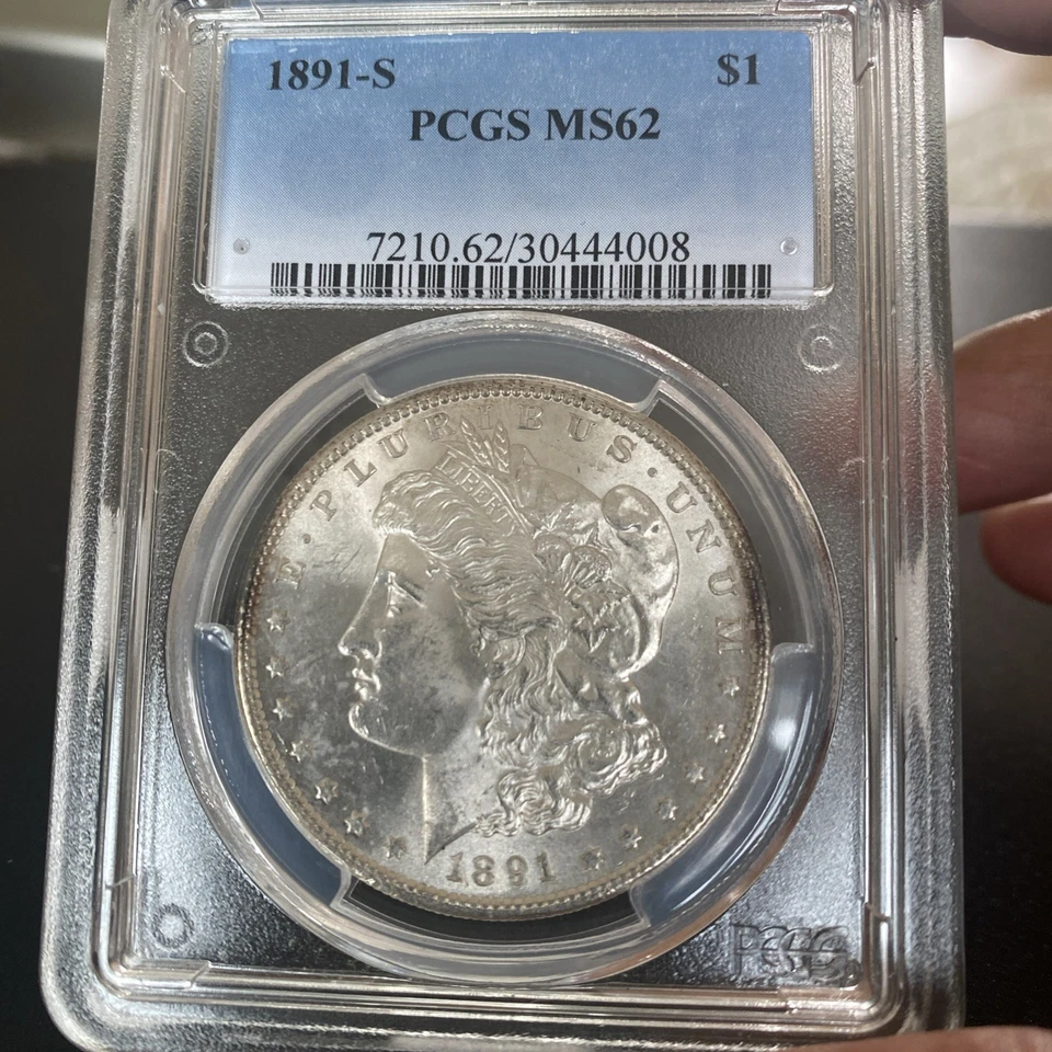 1891 S  MORGAN DOLLAR PCGS MS 62 - Image 1 of 4