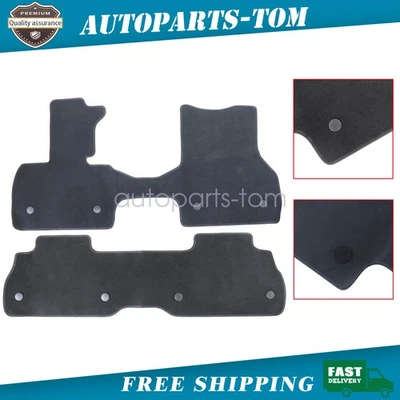 For 2022-2026 BMW iX Front & Rear Floor Mats Carpet Waterproof Black 2PCS - Image 1 of 4