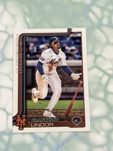 2025 Topps Series 1 Francisco Lindor #350 New York Mets (P) - Picture 1 of 2