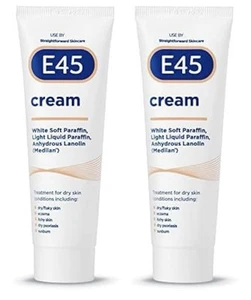 2X E45 Cream | Treatment For Dry-Itchy-Eczema & Sensitive Skin | Moisturiser 50g - Picture 1 of 8